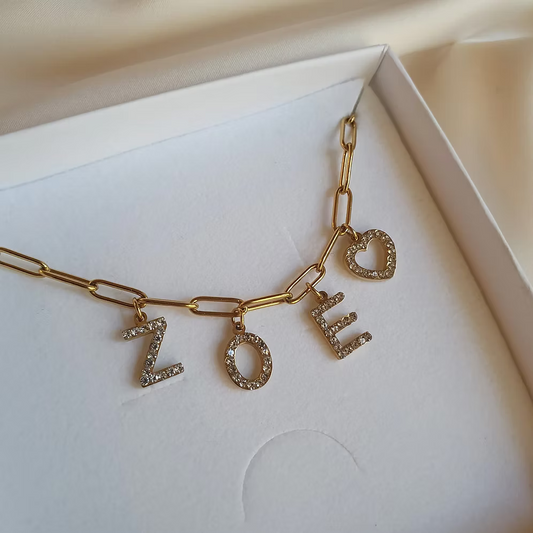 Collier Fantasia or - personnalisable