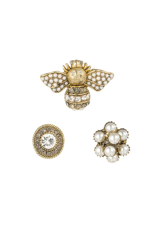 Trio de broches BUSY BEE