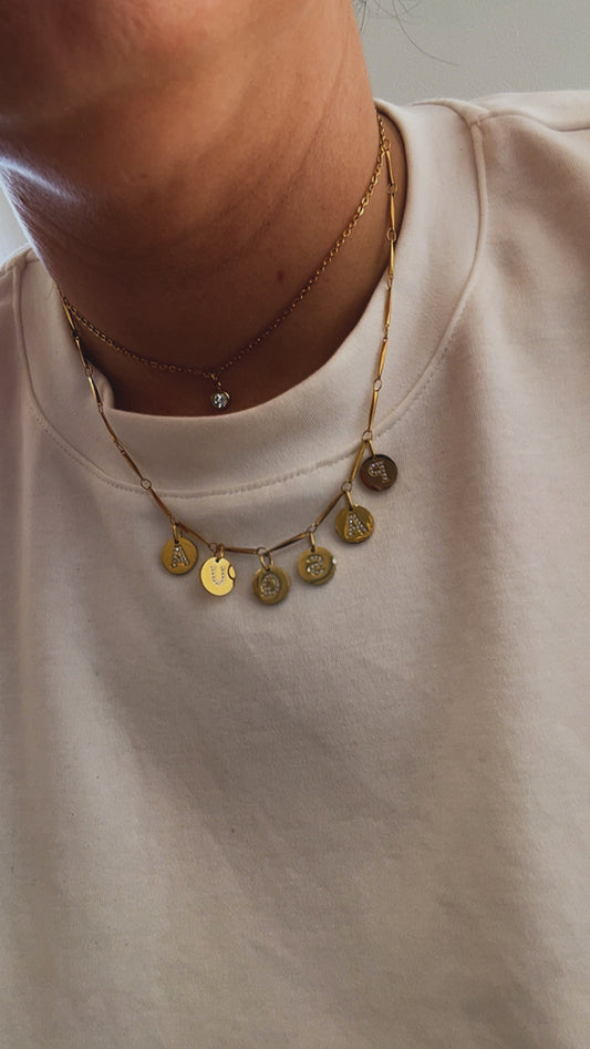 Collier Golden or - personnalisable