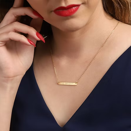 Collier BARETTE  à graver
