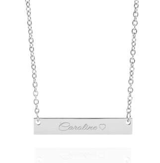 Collier BARETTE  à graver