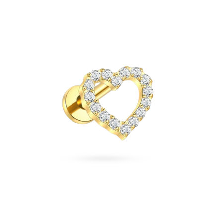 Piercing Cœur Zircon