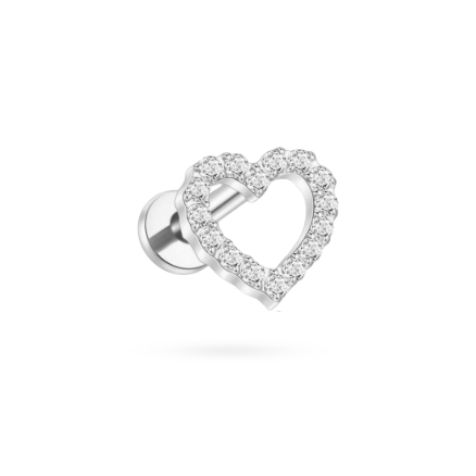 Piercing Cœur Zircon