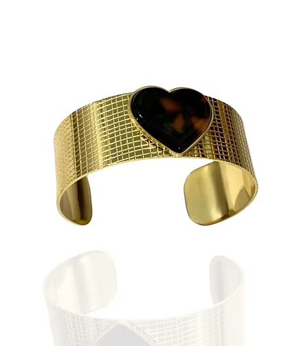 Bracelet MANCHETTE COEUR TORTOISE