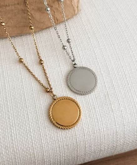 Collier COURONNE à graver