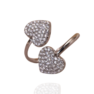 Bague Double Coeur