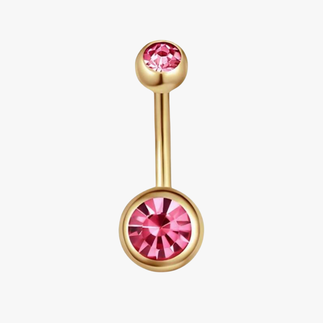 Piercing Nombril Zircon Pink