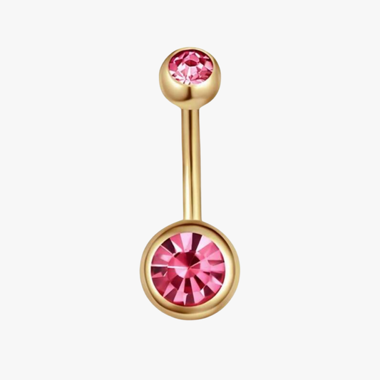 Piercing Nombril Zircon Pink