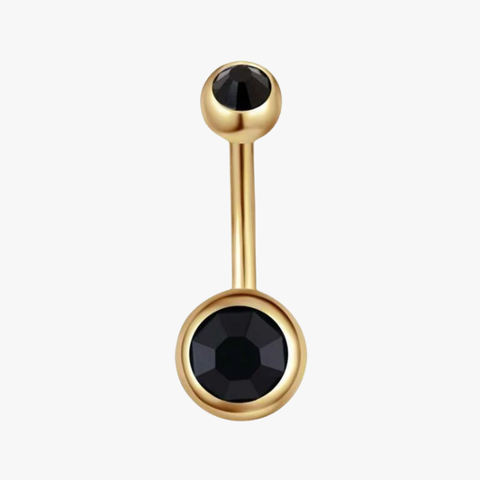 Piercing Nombril Zircon Black