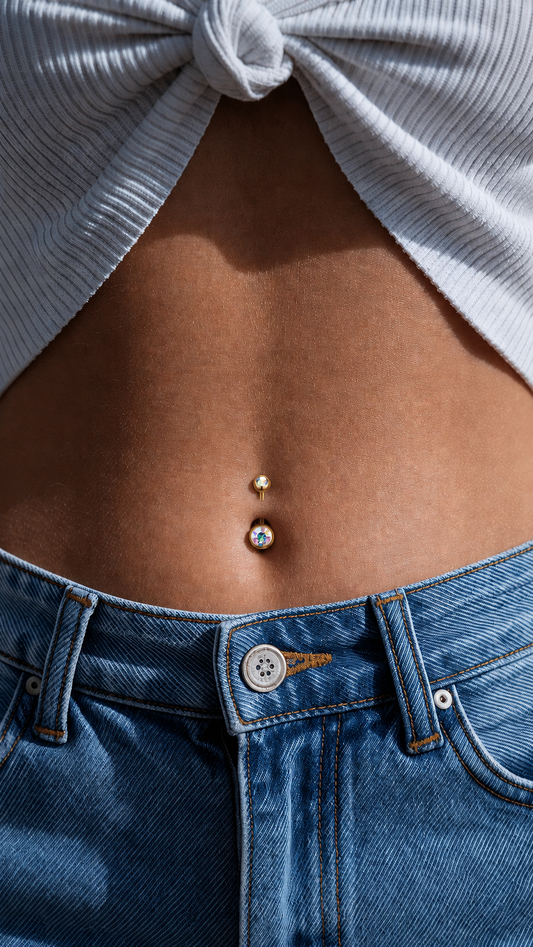 Piercing Nombril Zircon Boréale