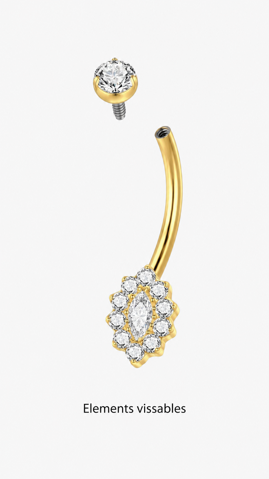 Piercing Nombril Marquise