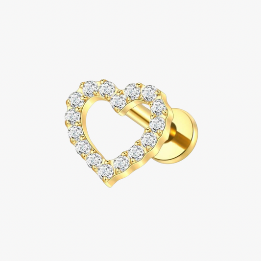 Piercing Cœur Zircon