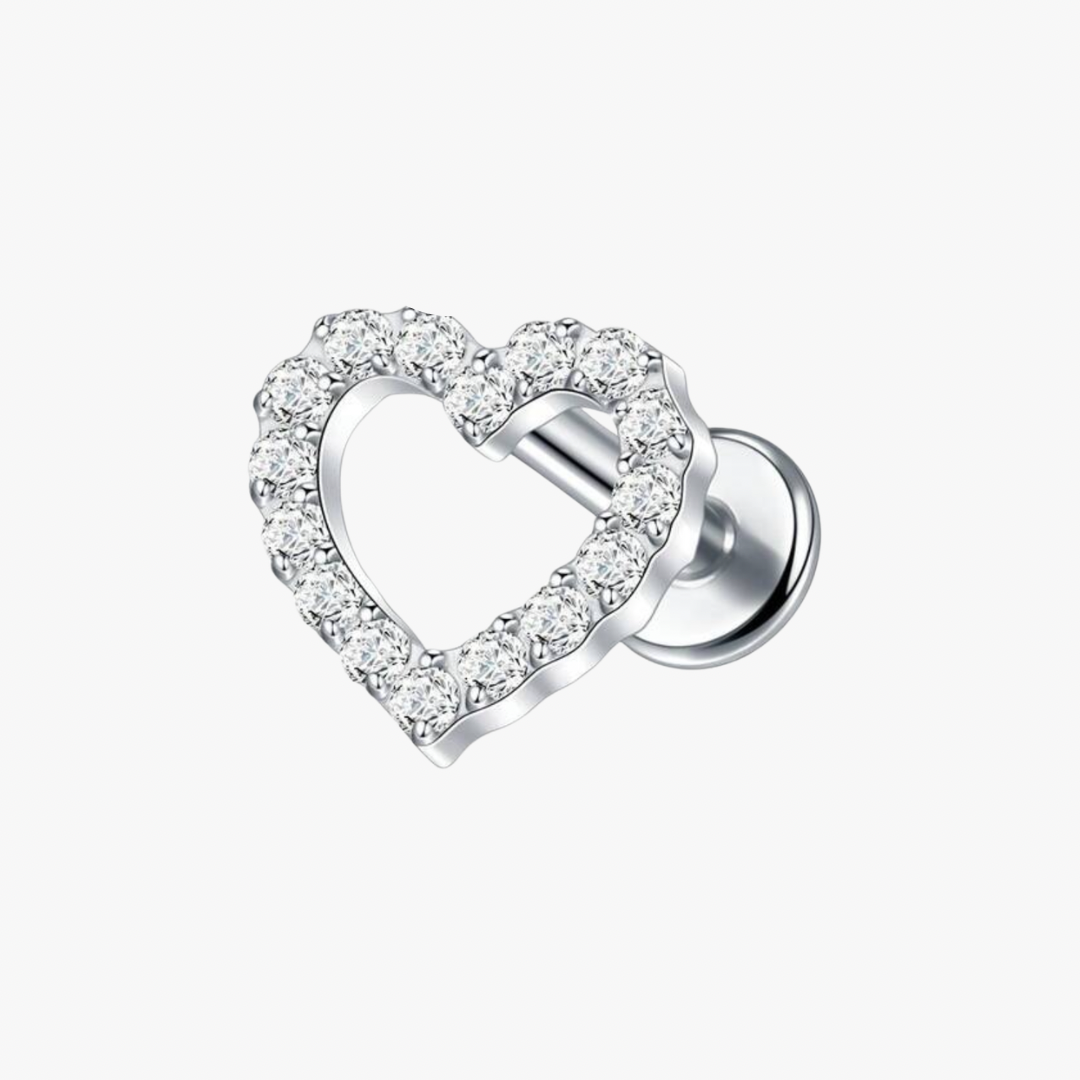 Piercing Cœur Zircon