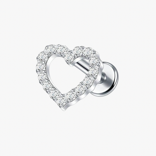 Piercing Cœur Zircon