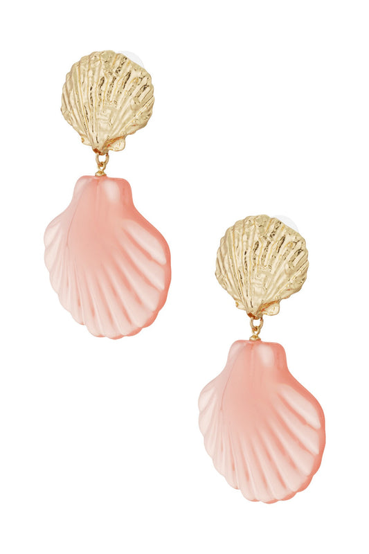 Boucles d'oreilles Pink Shell