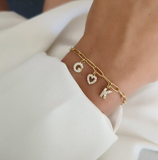 Bracelet Fantasia or - personnalisable